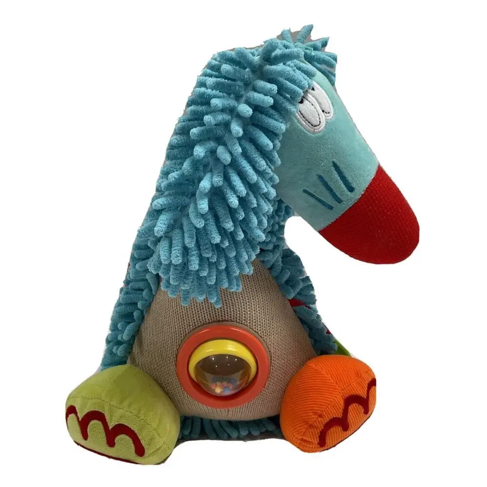 Dolce Play & Learn Alphonso Afghan Blue Hound Dog Activity Baby Plush Toy Animal